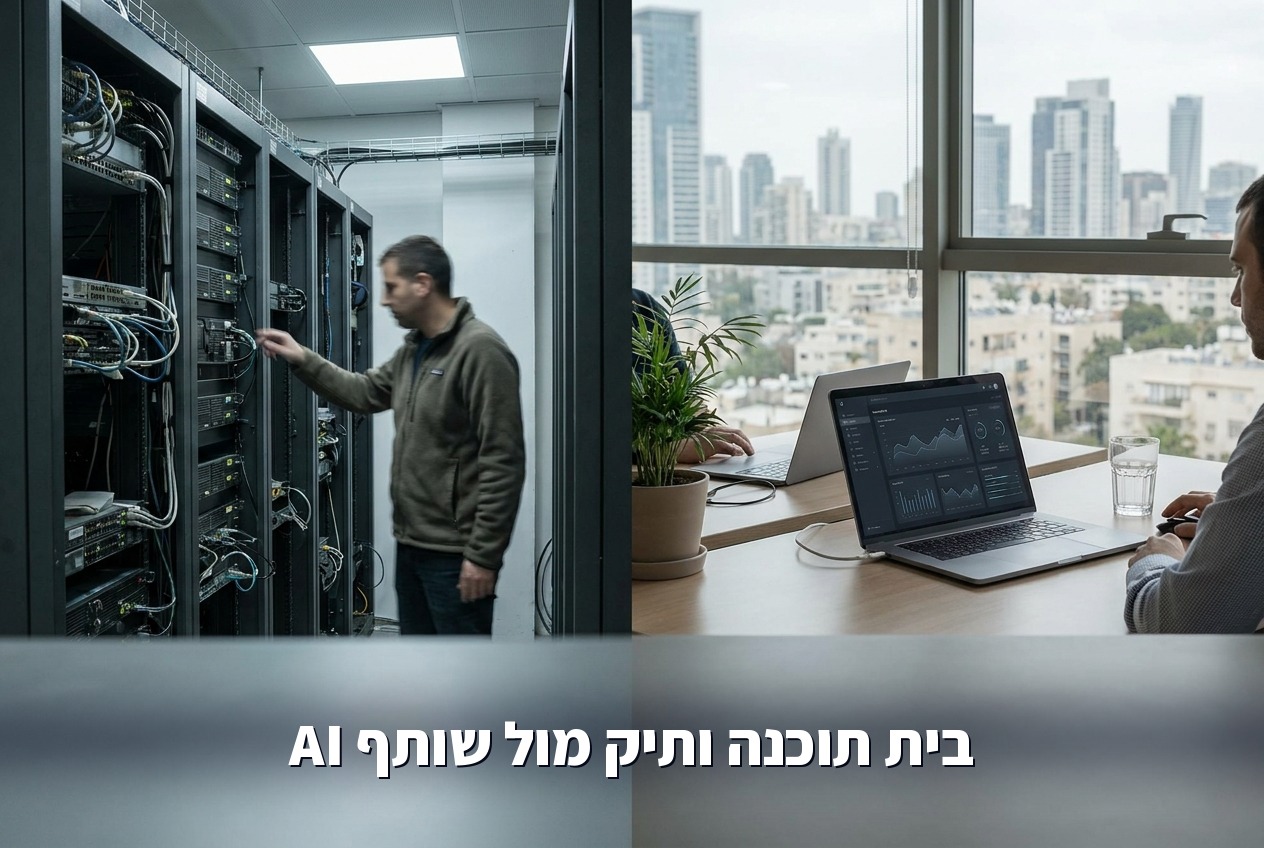 בית תוכנה ותיק מול שותף AI-native להטמעת AI בארגון בישראל