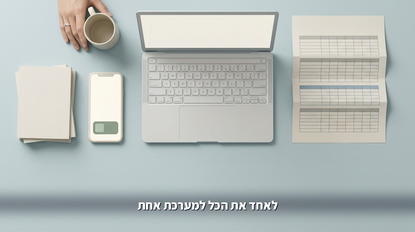 איחוד Excel ו-WhatsApp ומייל למערכת אחת לעסק קטן