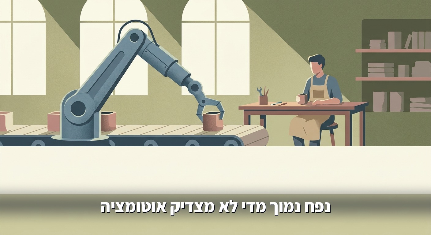 מכונה אוטומטית בעומס נמוך שרוב הזמן לא פעילה