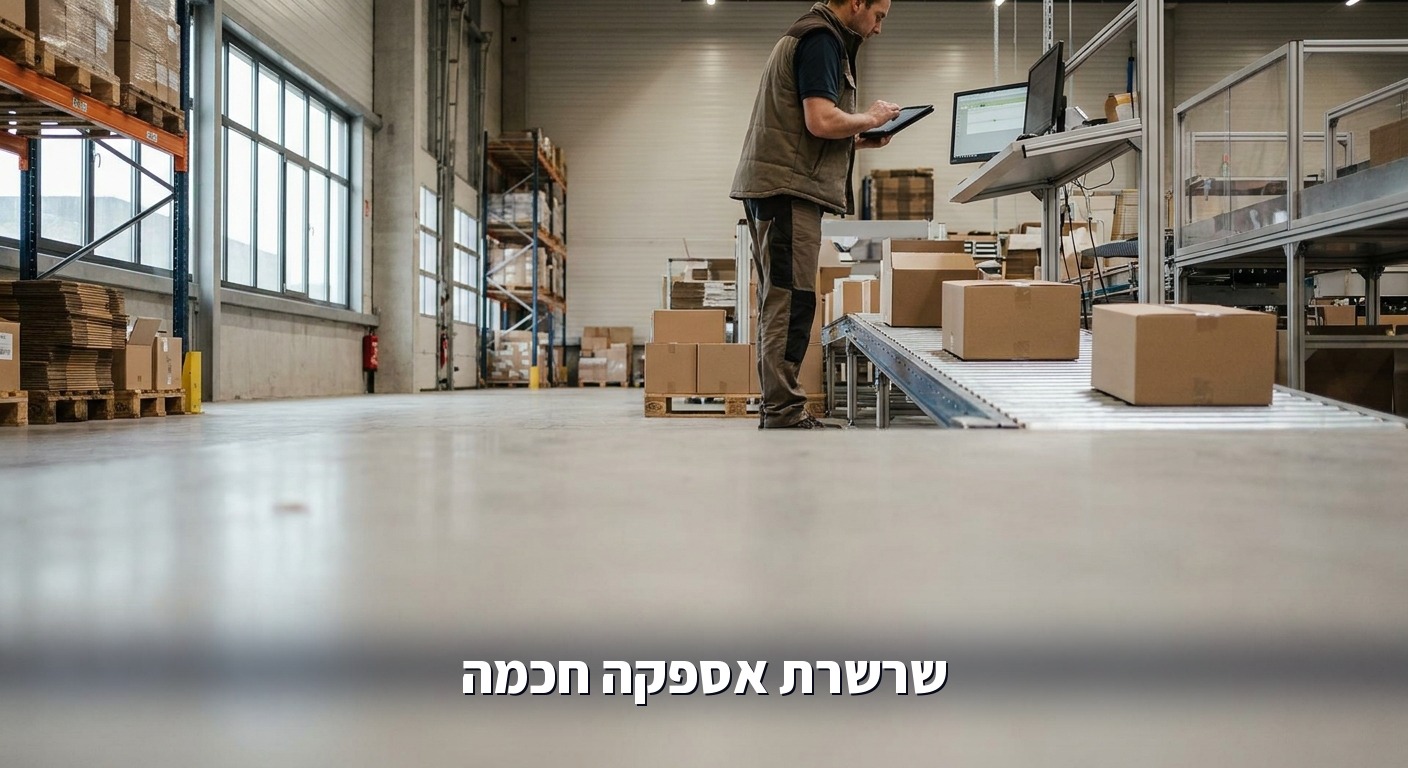בקרת מלאי ושרשרת אספקה חכמה במחסן