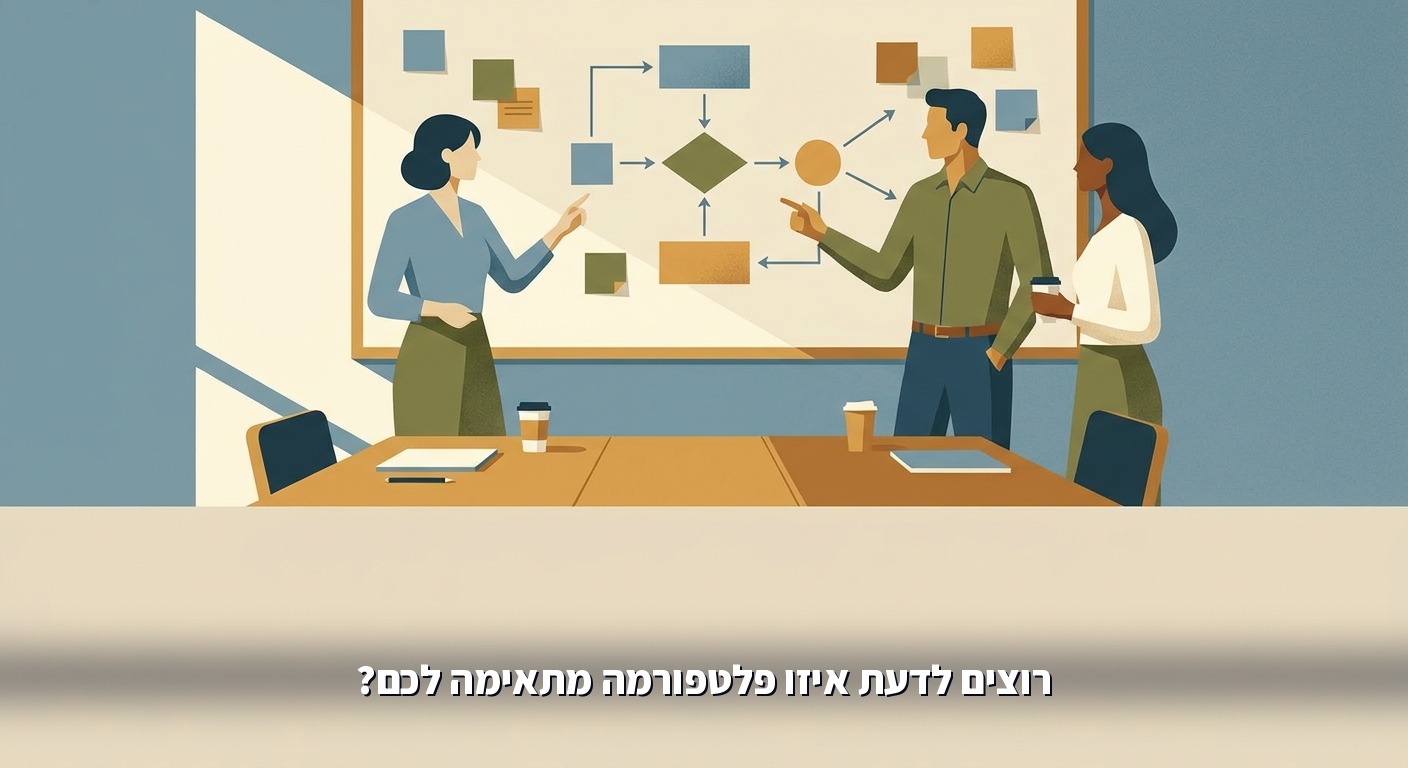 צוות עסק קטן ממפה תהליך עבודה על לוח
