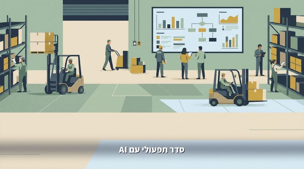 AI למחלקת התפעול בעסק ובארגון בישראל 2026: תהליכים, משימות ובקרת איכות בלי כאוס