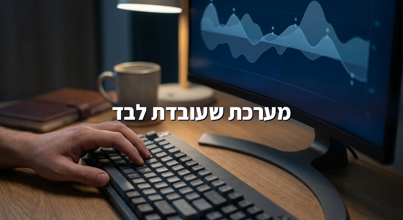 מסך יחיד של מערכת AI אחת שמאחדת את כל המערכות ועובדת לבד בסביבת עבודה מסודרת