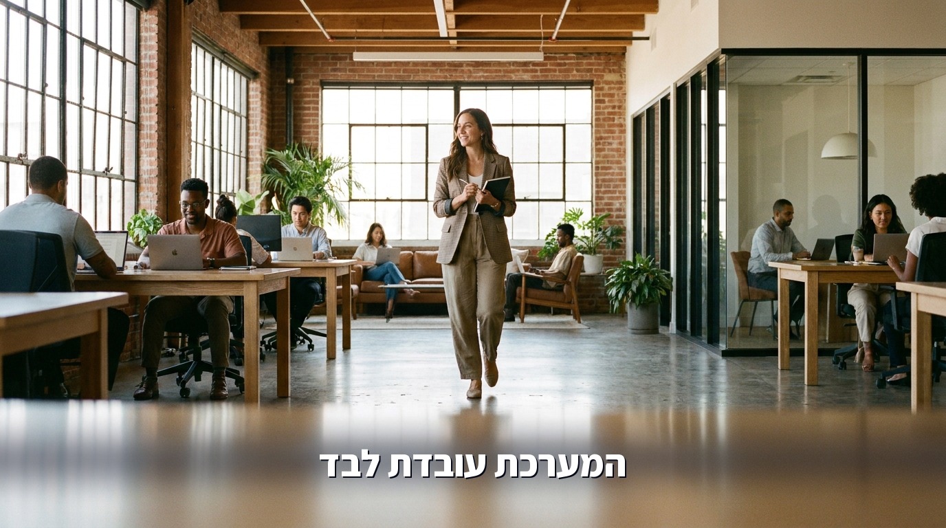 מנהלת תפעול בארגון שבו המערכת עובדת לבד