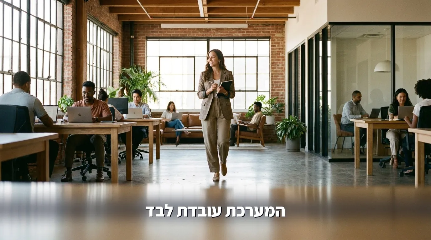 מנהלת תפעול בארגון שבו המערכת עובדת לבד