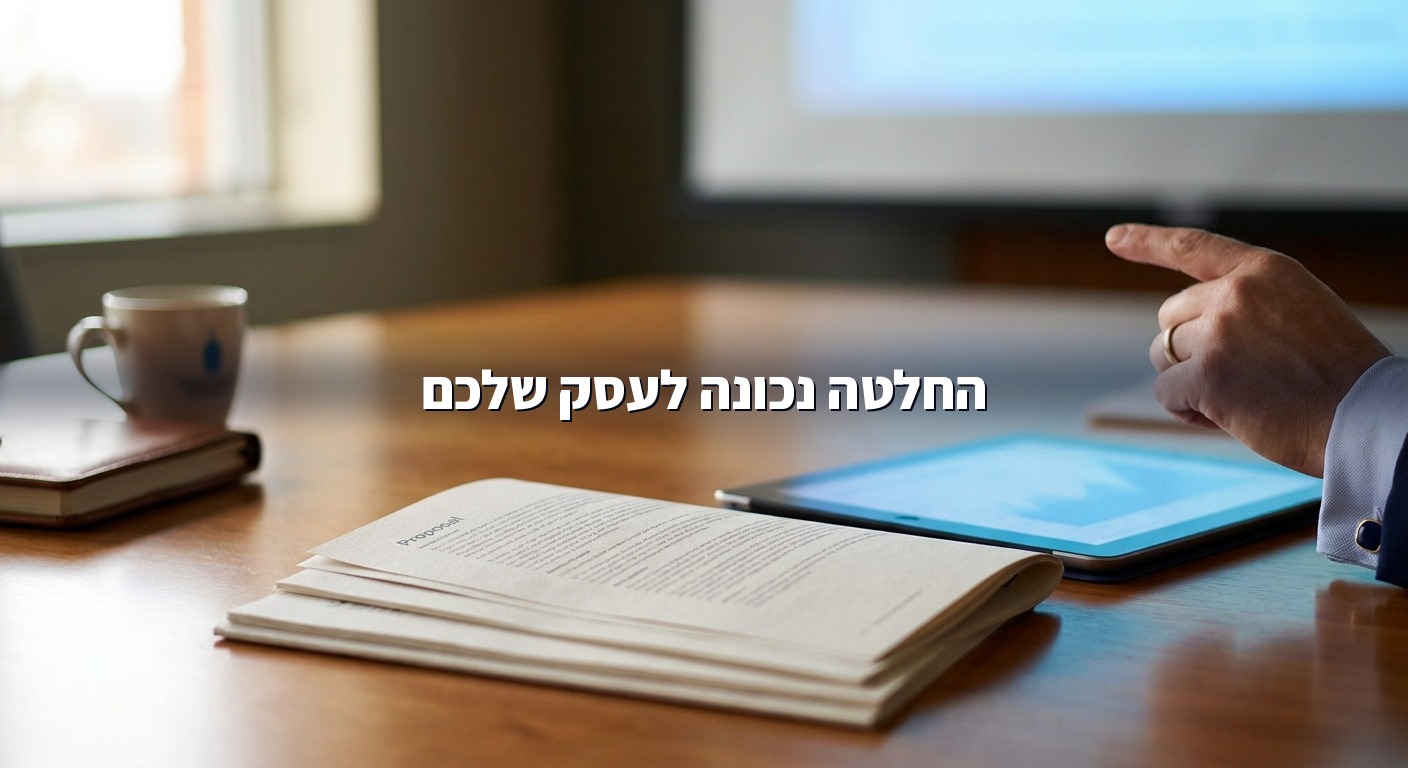 ישיבת הנהלה בוחרת ספק הטמעת AI בישראל
