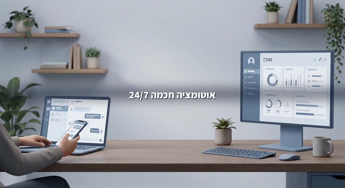 עוזר AI עונה ללקוח ב-WhatsApp ומעדכן את ה-CRM לבד