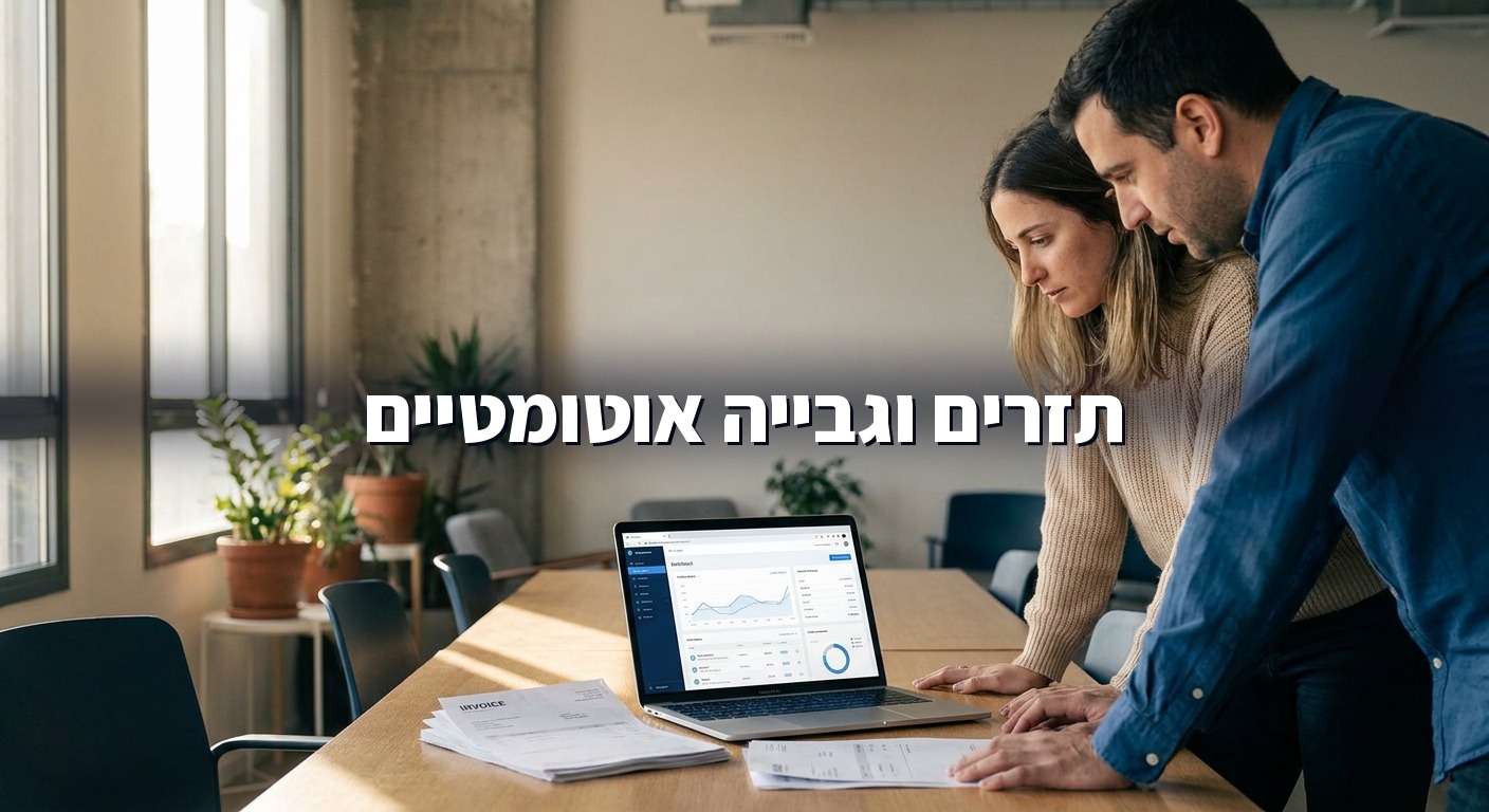 אוטומציה לפונקציית הכספים, תזרים וגבייה אוטומטיים
