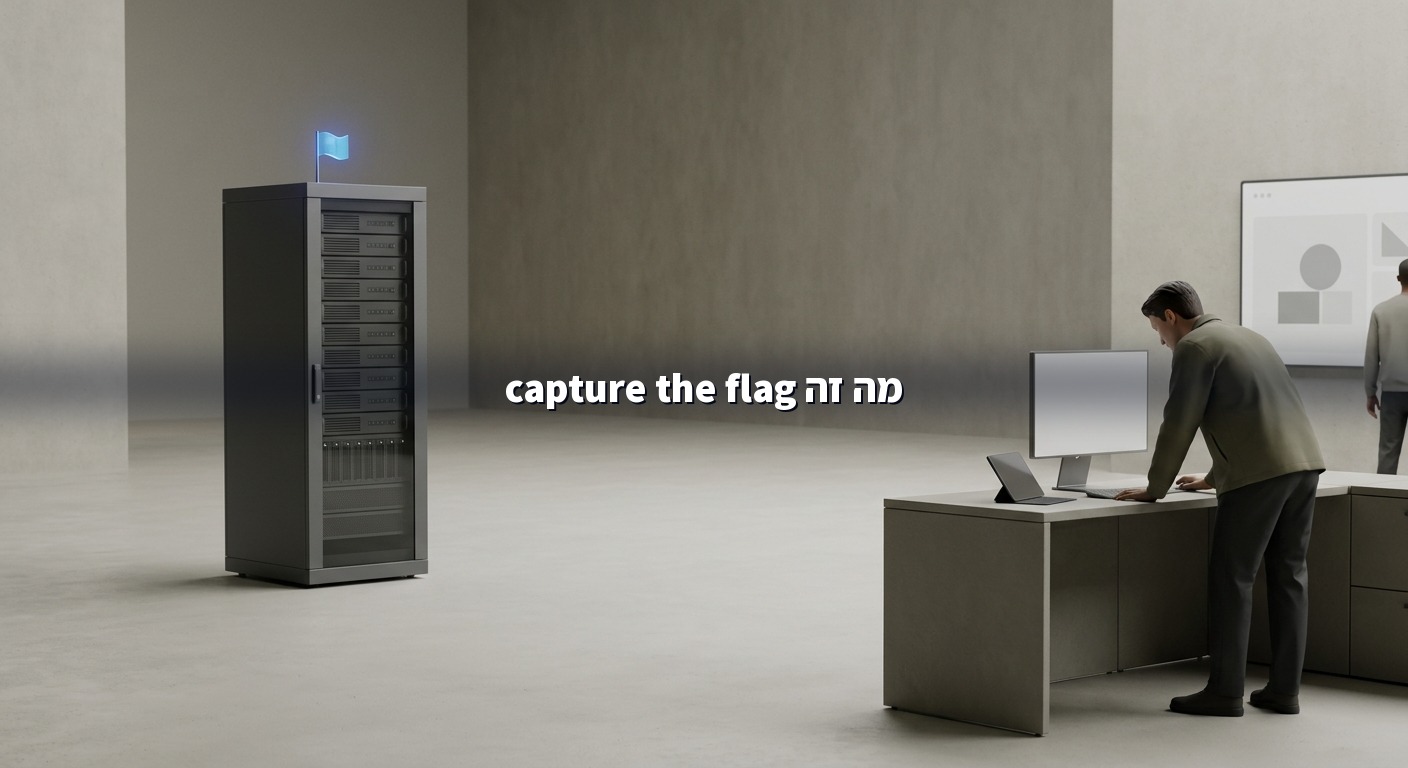 איור המחשה של מושג capture the flag בבדיקות אבטחת מידע