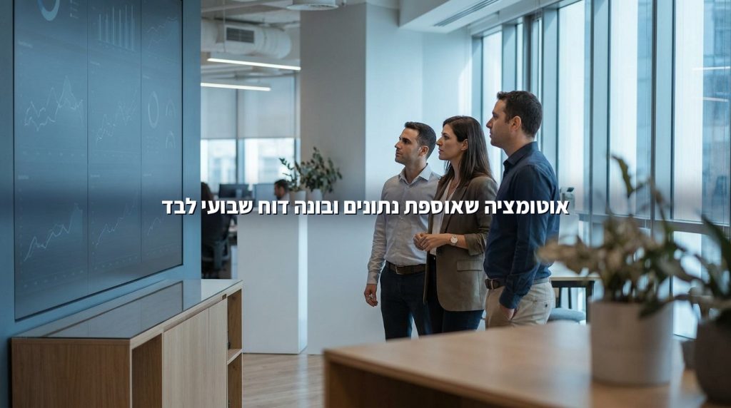 זרימת עבודה אוטומטית ליצירת דוח שבועי מנתונים מפוזרים