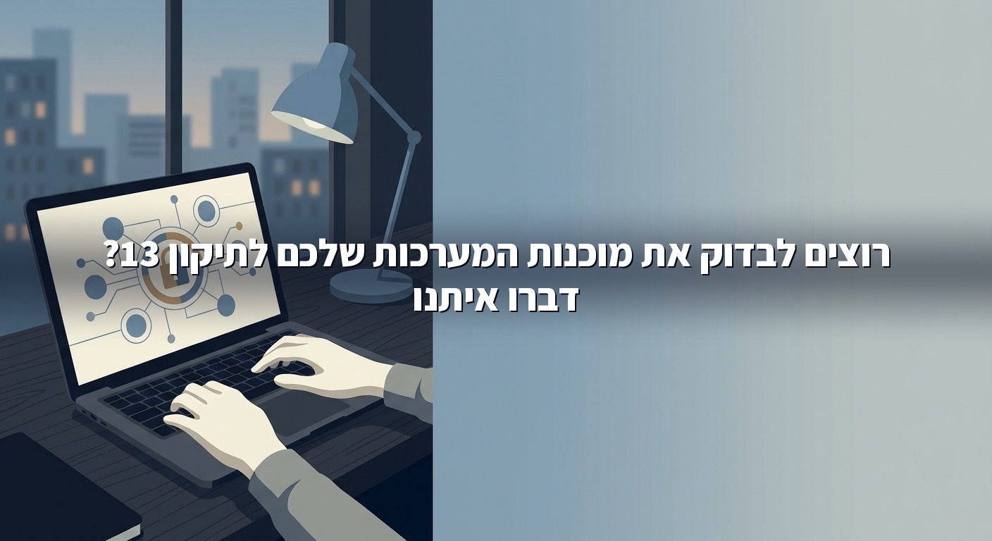 מסך מחשב עם ממשק אבטחת מידע ומשילות נתונים בגוונים כחולים