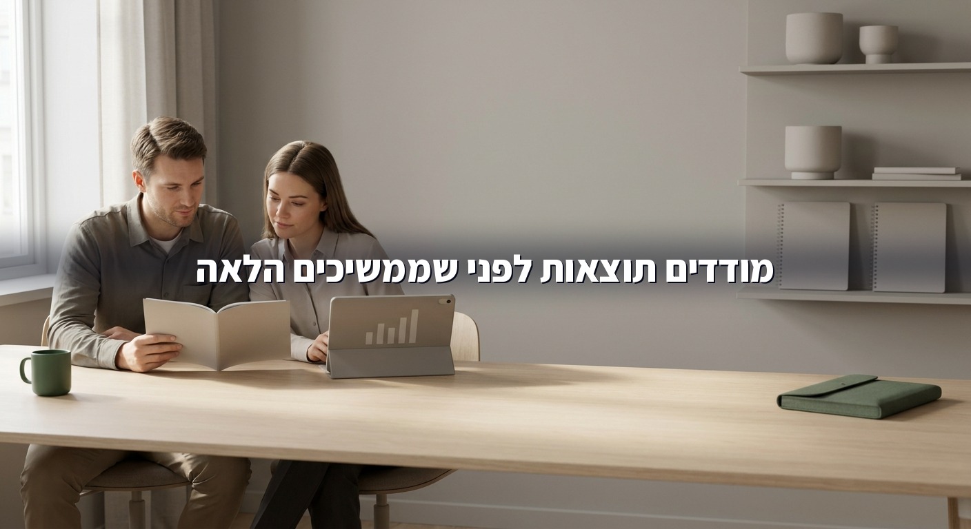 שני עובדים בעסק קטן בודקים תוצאות מדידה של תהליך AI