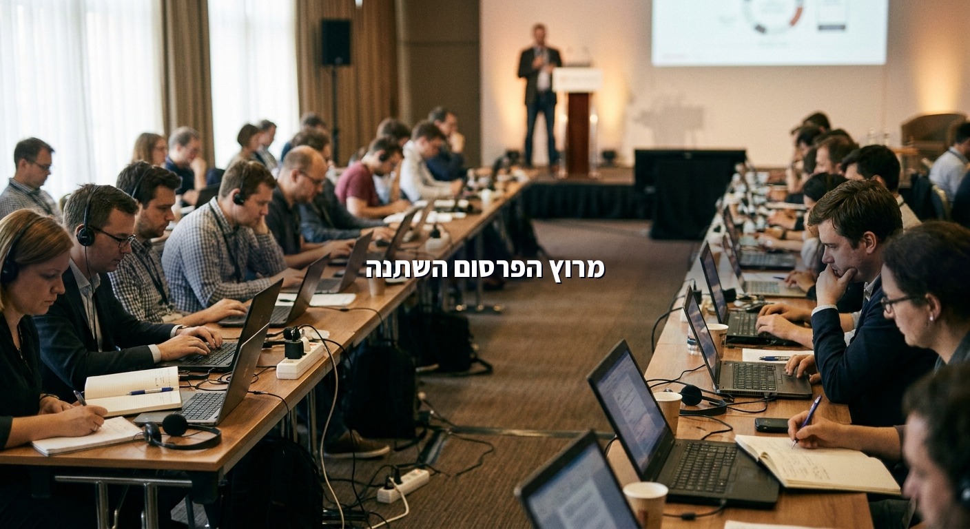 אולם עיתונאים בכנס אבטחת סייבר