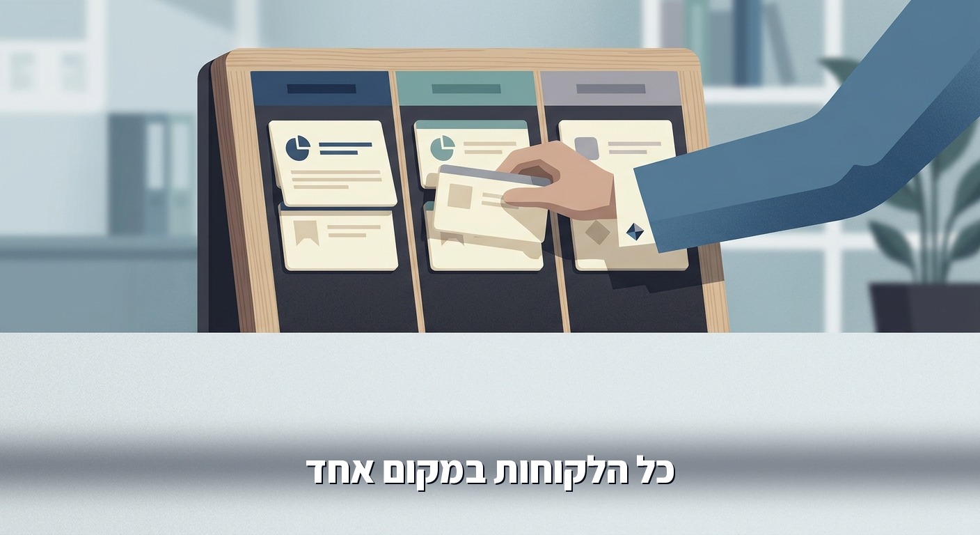 צינור מכירות מסודר במערכת CRM