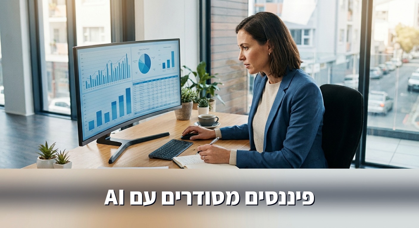 רואה חשבון בוחן לוח בקרה פיננסי מסודר