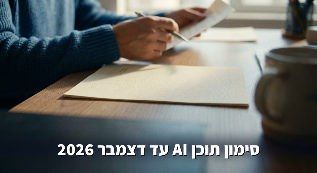 עד דצמבר 2026: מה כל עסק וארגון חייב לסמן בתוכן ובצאטבוט שנוצר ב-AI