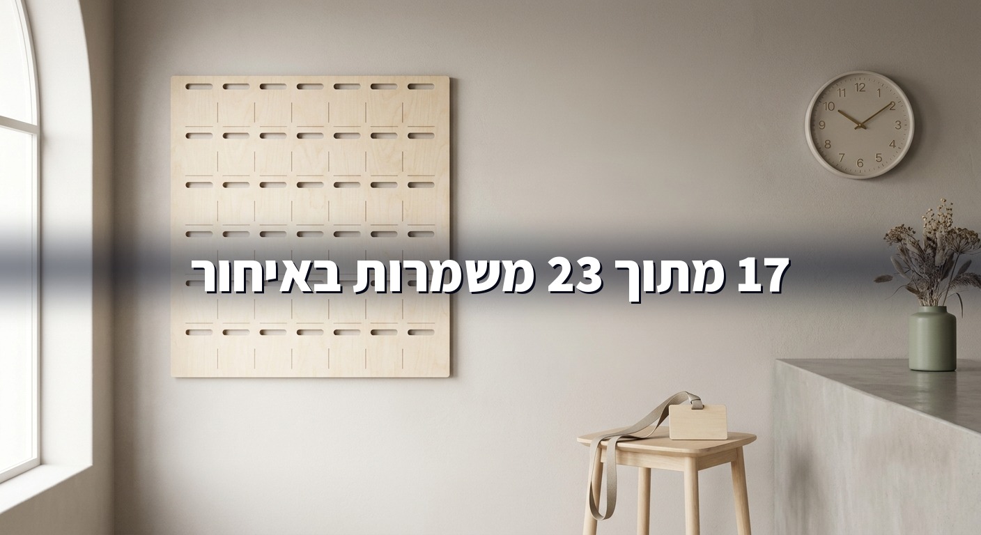 לוח משמרות בחנות עם משמרות רבות שהוחמצו