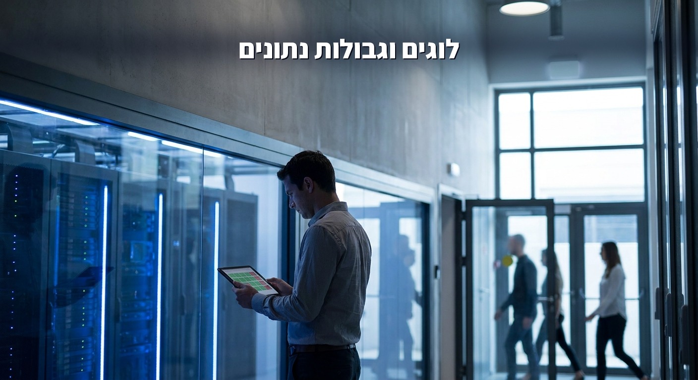 גבולות נתונים ולוגים לביקורת של סוכני AI בארגון מאובטח