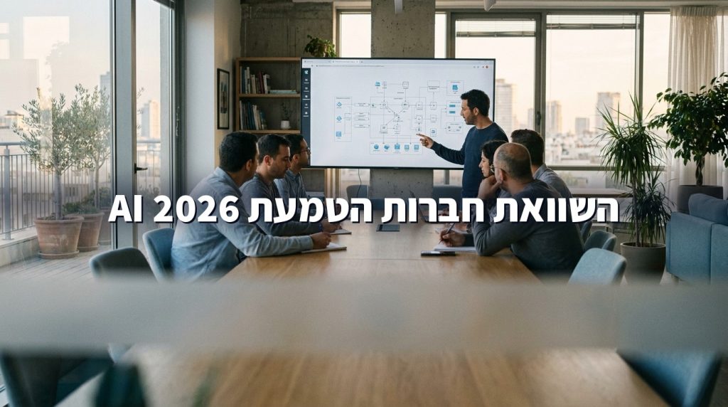 השוואת חברות AI לארגונים בישראל 2026: מומחיות הטמעה מול סוכנות שיווק מלאה
