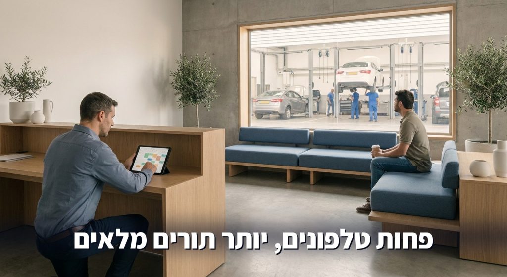 תיאום תורים חכם למוסך ולעסקי שירותי רכב