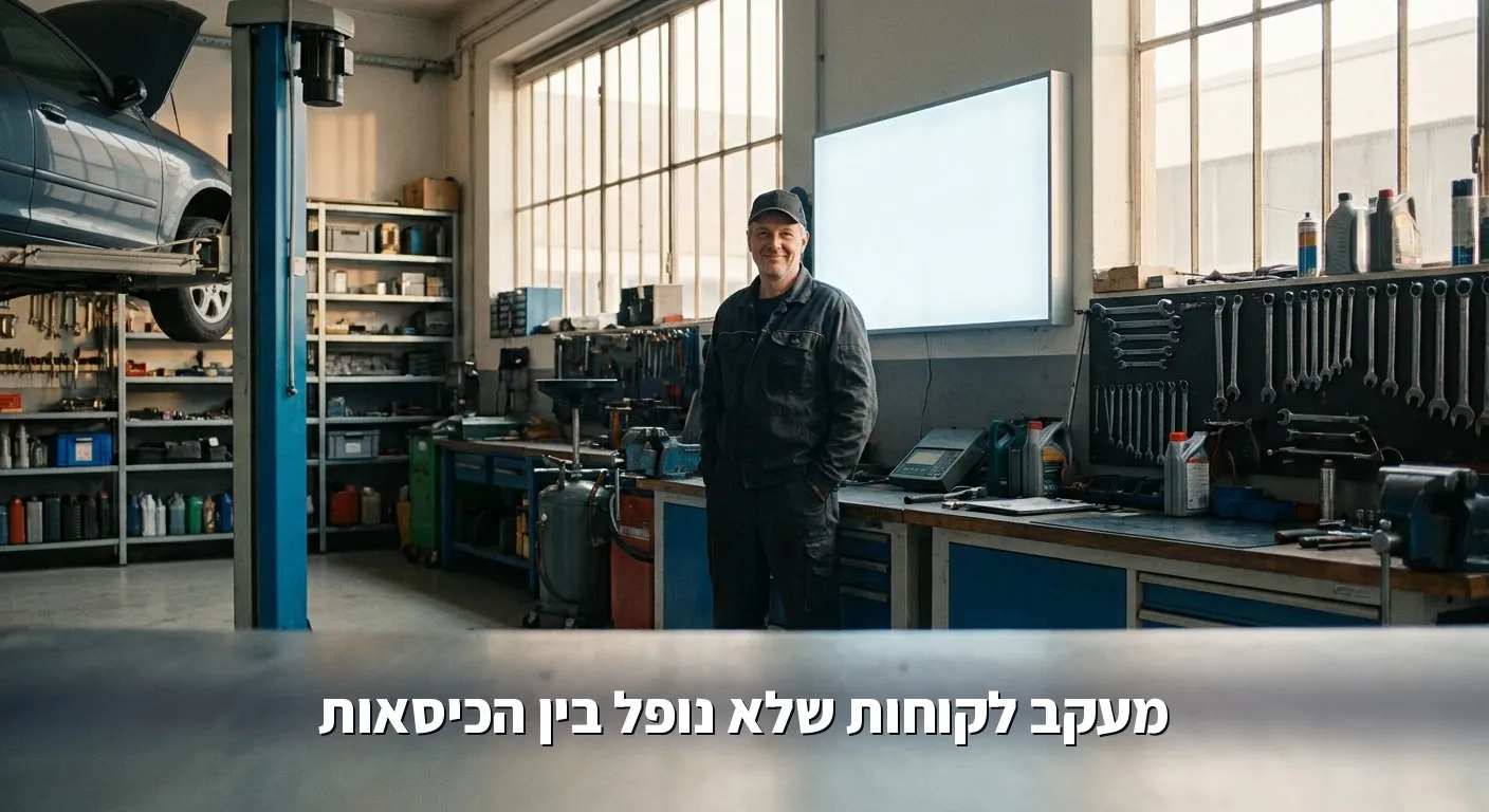 כל היסטוריית הרכב של הלקוח במקום אחד במוסך