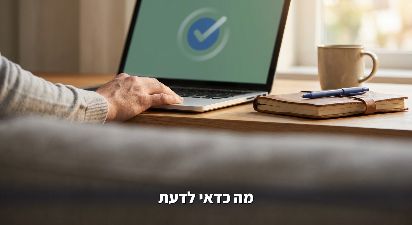 אדם צופה בסוכן AI שמשלים קנייה עבורו