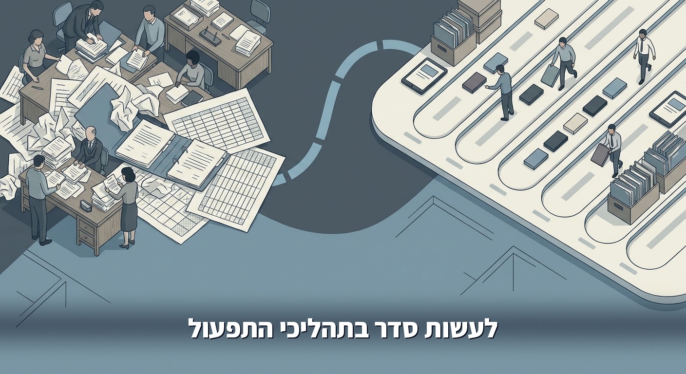 תהליכים ידניים מסתדרים למסלולים ברורים