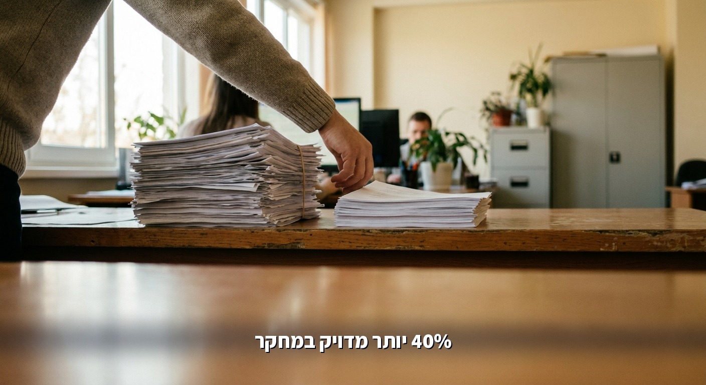 השוואת כמות מקורות שנמצאו