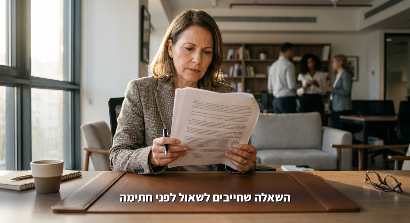 מה לבדוק בחוזה מול ספק מערכת AI לפני חתימה