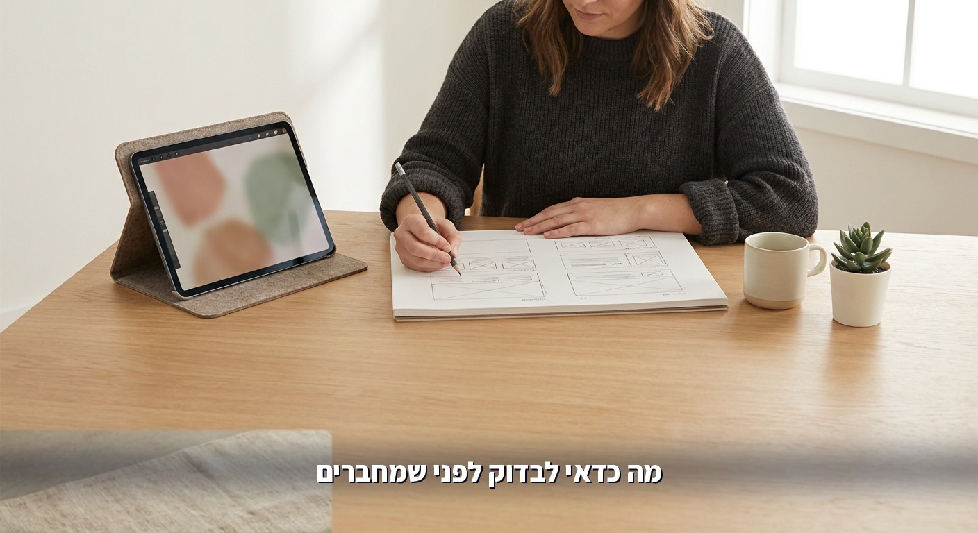 עיצוב אתר מתוך שיחה עם AI