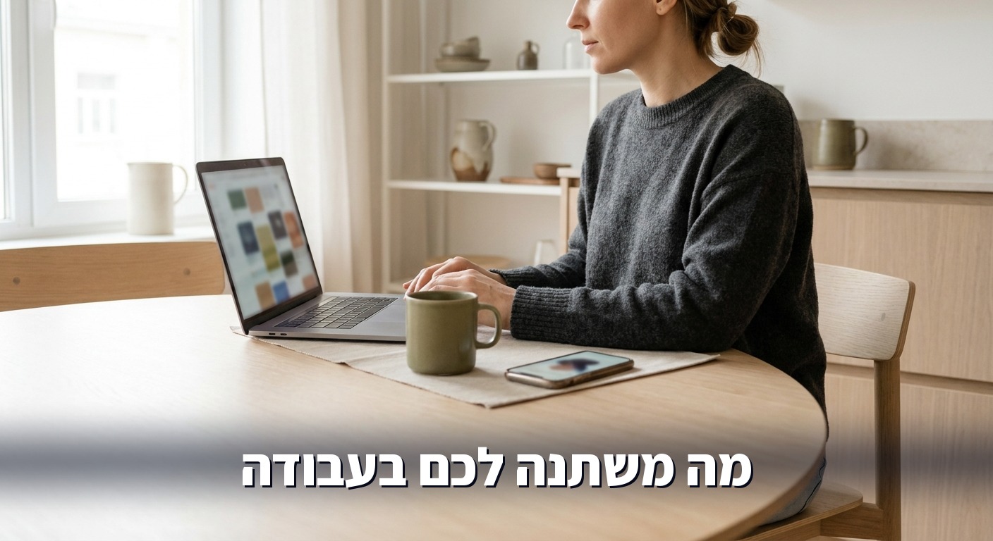 עובדת מול מחשב עם Copilot: מסמכים, מיילים וסוכן אחד