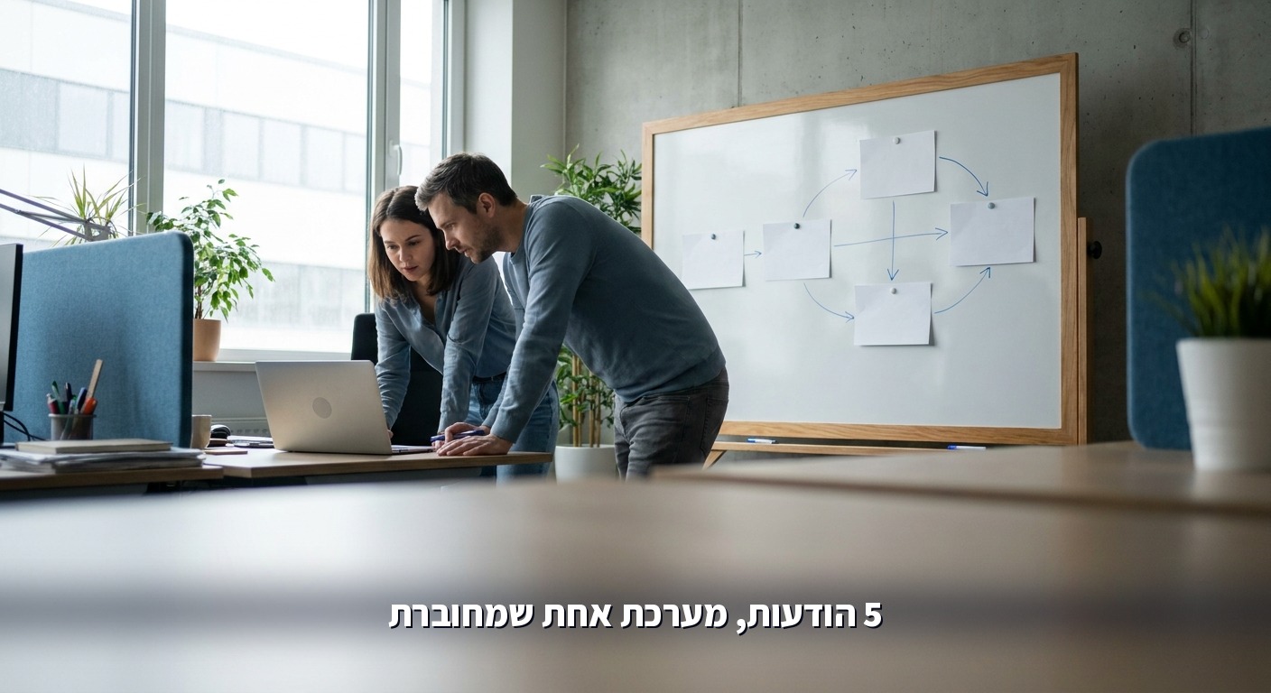 צוות מתכנן רצף הודעות אחרי רכישה
