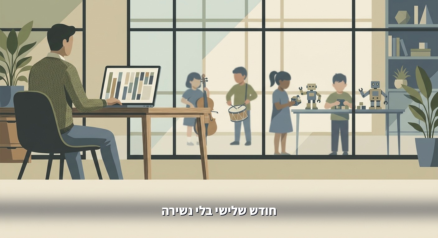 בעלת מרכז לימוד רואה את נתוני ההרשמה והנוכחות במסך אחד