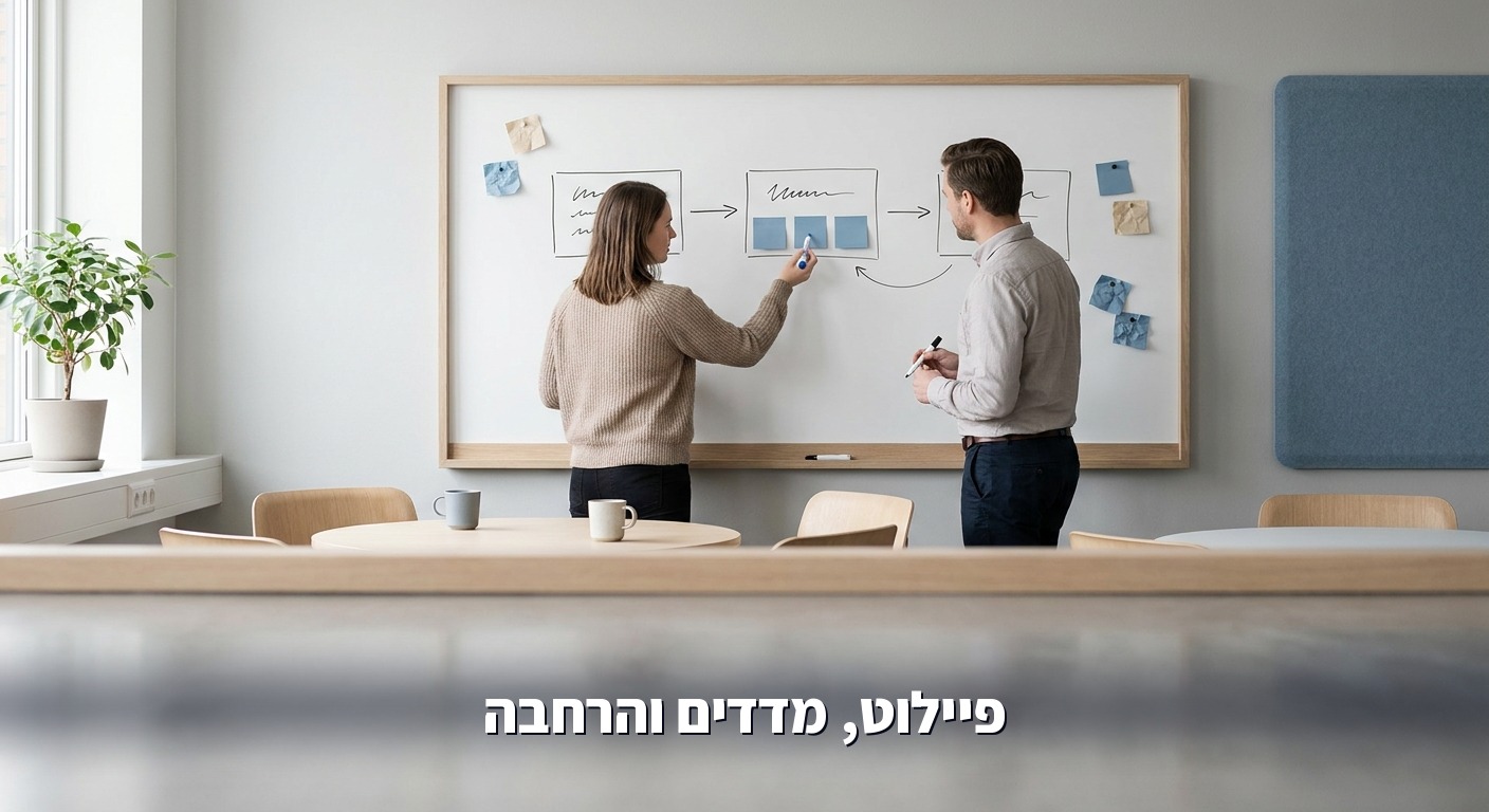 תכנון פיילוט הטמעת Claude בשלושה שלבים עם מדדי הצלחה
