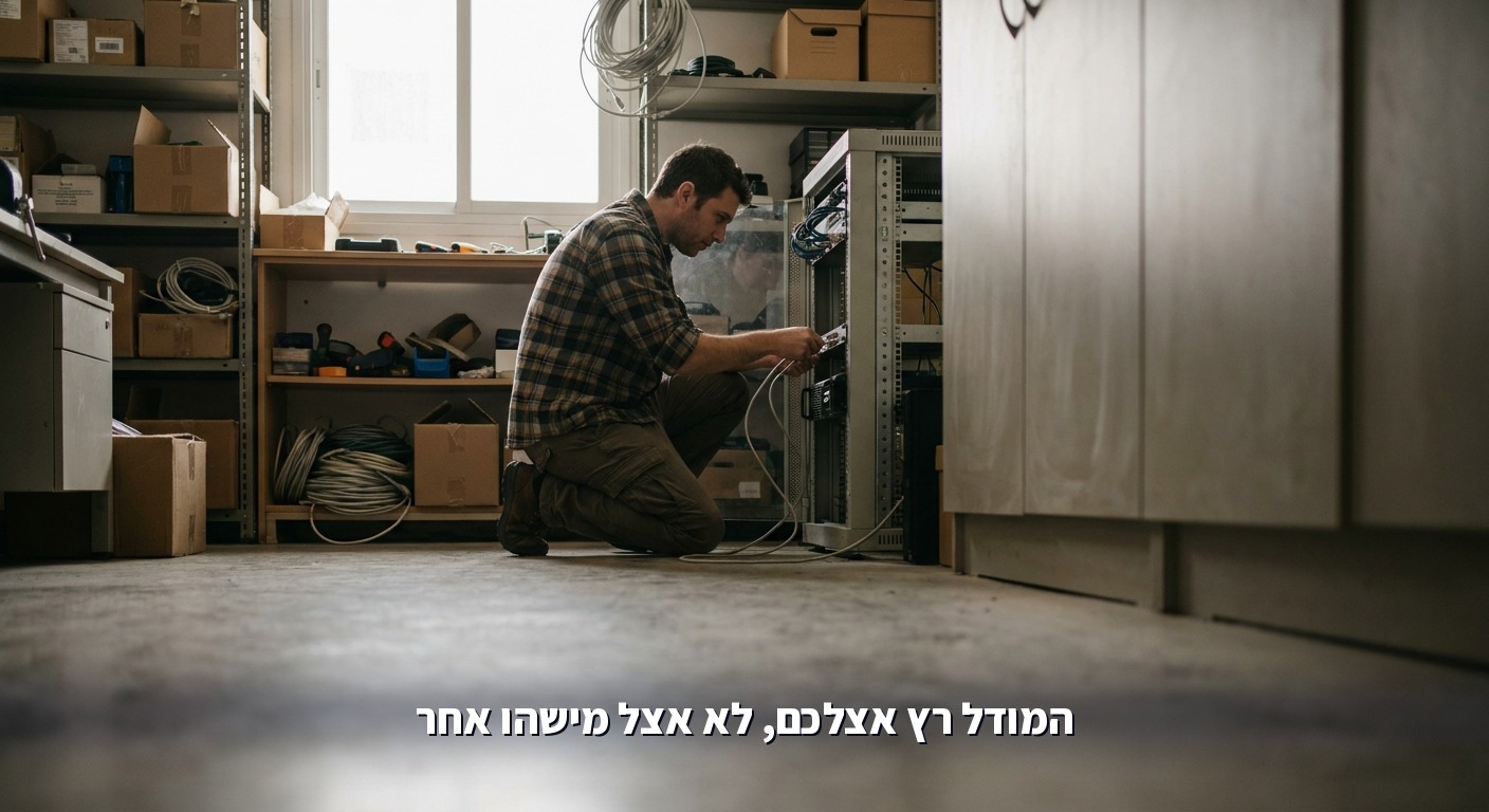 מודל עם משקלות פתוחים רץ על השרת של החברה עצמה