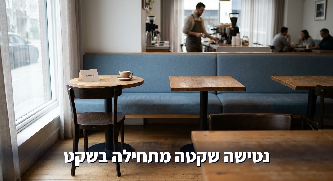 שולחן ריק בבית קפה, מטאפורה ללקוח קבוע שהפסיק להגיע